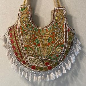 Embroidered Multicolor Boho Bag